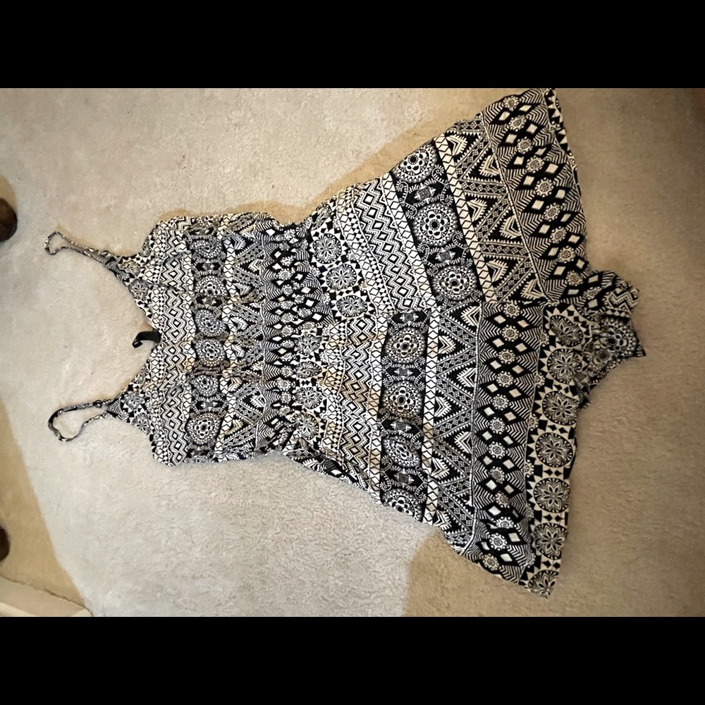 Black and white H&M romper
